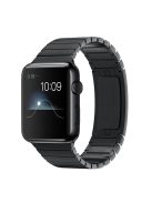 1:1 Scale Link Bracelet Stainless Steel Band for Apple Watch Series 10 46mm / Ultra 2 Ultra 49mm / 9 8 7 45mm / SE (2023) SE (2022) SE 6 5 4 44mm / 3 2 1 42mm - Black