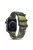 22mm Camouflage Style TPU+PU Nylon Watch Band for Apple Watch Ultra 49mm / Ultra 2 49mm / Series 9 45mm / SE (2023) 44mm / Series 8 / 7 45mm / Series 6 / SE / SE (2022) 44m / 5 / 4 44mm / Series 1 / 2 / 3 42mm - Camouflage Dark Green