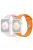 2Pcs Size M / L AW Silicone Strap for Apple Watch Series 10 42mm / 9 8 7 41mm / SE (2023) SE (2022) SE 6 5 4 40mm / 3 2 1 38mm Adjustable Watch Band - Pink+Orange