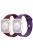 2Pcs Size M / L AW Silicone Strap for Apple Watch Series 10 42mm / 9 8 7 41mm / SE (2023) SE (2022) SE 6 5 4 40mm / 3 2 1 38mm Adjustable Watch Band - Wine Red+Purple