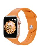 2Pcs Size M / L AW Watch Band for Apple Watch Series 10 42mm / 9 8 7 41mm / SE (2023) SE (2022) SE 6 5 4 40mm / 3 2 1 38mm Silicone Wrist Strap - Blue+Orange