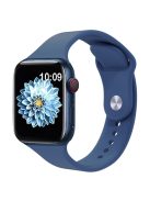 2Pcs Size M / L AW Watch Band for Apple Watch Series 10 42mm / 9 8 7 41mm / SE (2023) SE (2022) SE 6 5 4 40mm / 3 2 1 38mm Silicone Wrist Strap - Lavender+Blue