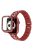 3 Beads Rhinestone Decor Replacement Watch Strap + Anti-Drop Double Row Rhinestone PC Watch Case Cover for Apple Watch Series 1 / 2 / 3 38mm - Red