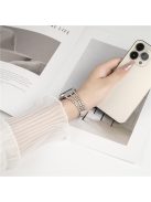 3 Rows Rhinestone Watch Strap for Apple Watch Series 10 42mm / 9 8 7 41mm / SE (2023) SE (2022) SE 6 5 4 40mm / 3 2 1 38mm Zinc Alloy Band - Silver