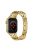 5-Bead Metal Strap for Apple Watch 10 46mm / Ultra 2 / Ultra 49mm / 9 8 7 45mm / SE (2023) SE (2022) SE 6 5 4 44mm / 3 2 1 42mm Wrist Band - Gold