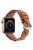 A030 For Apple Watch Series 10 42mm / 9 8 7 41mm / 6 5 4 SE SE (2022) SE (2023) 40mm / 3 2 1 38mm Stylish Woven Design Watch Strap Top Layer Cowhide Leather Adjustable Wrist Band - Brown