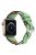 A030 For Apple Watch Series 10 42mm / 9 8 7 41mm / 6 5 4 SE SE (2022) SE (2023) 40mm / 3 2 1 38mm Stylish Woven Design Watch Strap Top Layer Cowhide Leather Adjustable Wrist Band - Green