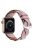 A030 For Apple Watch Series 10 42mm / 9 8 7 41mm / 6 5 4 SE SE (2022) SE (2023) 40mm / 3 2 1 38mm Stylish Woven Design Watch Strap Top Layer Cowhide Leather Adjustable Wrist Band - Pink