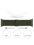 Adjustable Braided Polyester Nylon Watch Band Strap for Apple Watch Ultra 49mm / Ultra 2 49mm / Series 9 45mm / SE (2023) 44mm / Series 7 / 8 45mm / Series 6 / 5 / 4 / SE / SE (2022) 44m / Series / Series 3 / 2 / 1 42mm - Army Green