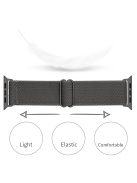 Adjustable Braided Polyester Nylon Watch Band Strap for Apple Watch Ultra 49mm / Ultra 2 49mm / Series 9 45mm / SE (2023) 44mm / Series 7 / 8 45mm / Series 6 / 5 / 4 / SE / SE (2022) 44m / Series / Series 3 / 2 / 1 42mm - Dark Grey