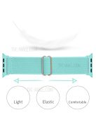 Adjustable Braided Polyester Nylon Watch Band Strap for Apple Watch Ultra 49mm / Ultra 2 49mm / Series 9 45mm / SE (2023) 44mm / Series 7 / 8 45mm / Series 6 / 5 / 4 / SE / SE (2022) 44m / Series / Series 3 / 2 / 1 42mm - Light Green