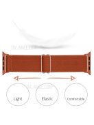 Adjustable Braided Polyester Nylon Watch Band Strap for Apple Watch Ultra 49mm / Ultra 2 49mm / Series 9 45mm / SE (2023) 44mm / Series 7 / 8 45mm / Series 6 / 5 / 4 / SE / SE (2022) 44m / Series / Series 3 / 2 / 1 42mm - Orange