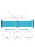 Adjustable Braided Polyester Nylon Watch Band Strap for Apple Watch Ultra 49mm / Ultra 2 49mm / Series 9 45mm / SE (2023) 44mm / Series 7 / 8 45mm / Series 6 / 5 / 4 / SE / SE (2022) 44m / Series / Series 3 / 2 / 1 42mm - Sky Blue