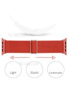 Adjustable Braided Polyester Nylon Watch Band Strap for Apple Watch Ultra 49mm / Ultra 2 49mm / Series 9 45mm / SE (2023) 44mm / Series 7 / 8 45mm / Series 6 / 5 / 4 / SE / SE (2022) 44m / Series / Series 3 / 2 / 1 42mm - Watermelon Red