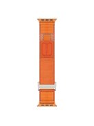 Adjustable Nylon Strap for Apple Watch 10 46mm / Ultra 2 / Ultra 49mm / 9 8 7 45mm / SE (2023) SE (2022) SE 6 5 4 44mm / 3 2 1 42mm Wrist Band - Orange