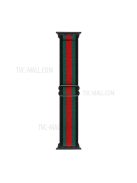 Adjustable Nylon Watch Band Replacement Multi-Color Watch Strap for Apple Watch Ultra 49mm / Ultra 2 49mm / Series 9 45mm / SE (2023) 44mm / Series 8 / 7 45mm / Series 6 / 5 / 4 / SE / SE (2022) 44mm / Series 3 / 2 / 1 42mm - Black Edge