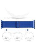 Adjustable Woven Polyester Watchband Wrist Strap Replacement for Apple Watch Series 10 42mm / 9 8 7 41mm / 6 5 4 SE SE (2022) SE (2023) 40mm / 3 2 1 38mm  -  Dark Blue