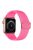 Adjustable Woven Polyester Watchband Wrist Strap Replacement for Apple Watch Series 10 42mm / 9 8 7 41mm / 6 5 4 SE SE (2022) SE (2023) 40mm / 3 2 1 38mm  -  Hot Pink