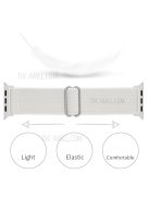 Adjustable Woven Polyester Watchband Wrist Strap Replacement for Apple Watch Series 10 42mm / 9 8 7 41mm / 6 5 4 SE SE (2022) SE (2023) 40mm / 3 2 1 38mm  -  White