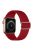 Adjustable Woven Polyester Watchband Wrist Strap Replacement for Apple Watch Series 10 42mm / 9 8 7 41mm / 6 5 4 SE SE (2022) SE (2023) 40mm / 3 2 1 38mm  -  Wine Red