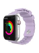 AHASTYLE WA02 Silicone Strap for Apple Watch Series 10 46mm / Ultra 2 Ultra 49mm /  Series 9 8 7 45mm / 6 5 4 SE (2023) SE (2022) SE 44mm / 3 2 1 42mm Waterproof Watch Band - Lavender Purple