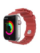 AHASTYLE WA02 Silicone Strap for Apple Watch Series 10 46mm / Ultra 2 Ultra 49mm /  Series 9 8 7 45mm / 6 5 4 SE (2023) SE (2022) SE 44mm / 3 2 1 42mm Waterproof Watch Band - Red