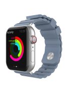 AHASTYLE WA02 Silicone Strap for Apple Watch Ultra 49mm / Series 8 7 45mm / Series 6 5 4 SE (2022) Series 44mm / SE 3 2 1 42mm Waterproof Watch Band - Grey Blue