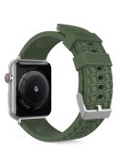 AHASTYLE WA03 For Apple Watch Series 10 46mm / Ultra 2 Ultra 49mm /  Series 9 8 7 45mm / 6 5 4 SE (2023) SE (2022) SE 44mm / 3 2 1 42mm Silicone Watch Strap - Army Green