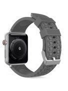 AHASTYLE WA03 Watch Strap for Apple Watch Series 10 42mm / 9 8 7 41mm / SE (2023) SE (2022) SE 6 5 4 40mm / 3 2 1 38mm Textured Silicone Band - Grey