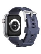 AHASTYLE WA10 Silicone Band for Apple Watch Series 10 46mm / Ultra 2 Ultra 49mm /  Series 9 8 7 45mm / 6 5 4 SE (2023) SE (2022) SE 44mm / 3 2 1 42mm Textured Watch Strap - Midnight Blue