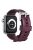 AHASTYLE WA10 Silicone Band for Apple Watch Series 10 46mm / Ultra 2 Ultra 49mm /  Series 9 8 7 45mm / 6 5 4 SE (2023) SE (2022) SE 44mm / 3 2 1 42mm Textured Watch Strap - Wine Red