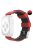 AHASTYLE WA11 Watch Band for Apple Watch Series 10 46mm / Ultra 2 Ultra 49mm /  Series 9 8 7 45mm / 6 5 4 SE (2023) SE (2022) SE 44mm / 3 2 1 42mm Contrast Colors Silicone Strap - Black+Deep Red