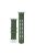 AHASTYLE WA12 Silicone Band for Apple Watch Series 10 42mm / 9 8 7 41mm / SE (2023) SE (2022) SE 6 5 4 40mm / 3 2 1 38mm Adjustable Watch Strap - Green