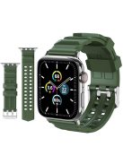 AHASTYLE WA12 Silicone Band for Apple Watch Series 10 42mm / 9 8 7 41mm / SE (2023) SE (2022) SE 6 5 4 40mm / 3 2 1 38mm Adjustable Watch Strap - Green