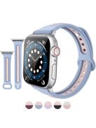 AHASTYLE WA13 Watch Band for Apple Watch Series 10 42mm / 9 8 7 41mm / SE (2023) SE (2022) SE 6 5 4 40mm / 3 2 1 38mm Silicone Strap Dual Color - Blue