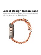 AHASTYLE WG102 for Apple Watch 10 46mm / Ultra 2 / Ultra 49mm / 9 8 7 45mm / SE (2023) SE (2022) SE 6 5 4 44mm / 3 2 1 42mm Watch Strap - Orange