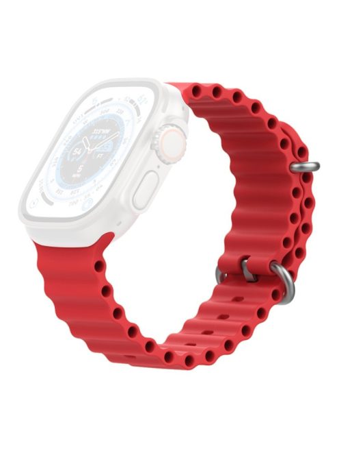 AHASTYLE WG102 for Apple Watch 10 46mm / Ultra 2 / Ultra 49mm / 9 8 7 45mm / SE (2023) SE (2022) SE 6 5 4 44mm / 3 2 1 42mm Watch Strap - Red