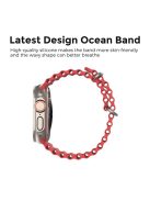 AHASTYLE WG102 for Apple Watch 10 46mm / Ultra 2 / Ultra 49mm / 9 8 7 45mm / SE (2023) SE (2022) SE 6 5 4 44mm / 3 2 1 42mm Watch Strap - Red