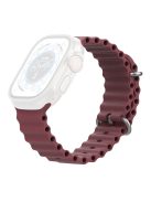 AHASTYLE WG102 for Apple Watch 10 46mm / Ultra 2 / Ultra 49mm / 9 8 7 45mm / SE (2023) SE (2022) SE 6 5 4 44mm / 3 2 1 42mm Watch Strap - Wine Red