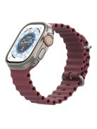 AHASTYLE WG102 for Apple Watch 10 46mm / Ultra 2 / Ultra 49mm / 9 8 7 45mm / SE (2023) SE (2022) SE 6 5 4 44mm / 3 2 1 42mm Watch Strap - Wine Red