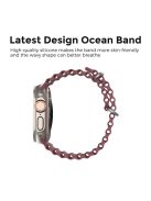 AHASTYLE WG102 for Apple Watch 10 46mm / Ultra 2 / Ultra 49mm / 9 8 7 45mm / SE (2023) SE (2022) SE 6 5 4 44mm / 3 2 1 42mm Watch Strap - Wine Red