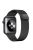 AHASTYLE WG42-1 For Apple Watch 10 46mm / Ultra 2 / Ultra 49mm / 9 8 7 45mm / SE (2023) SE (2022) SE 6 5 4 44mm / 3 2 1 42mm Milanese Wrist Band - Black