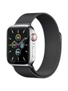 AHASTYLE WG42-1 For Apple Watch 10 46mm / Ultra 2 / Ultra 49mm / 9 8 7 45mm / SE (2023) SE (2022) SE 6 5 4 44mm / 3 2 1 42mm Milanese Wrist Band - Black