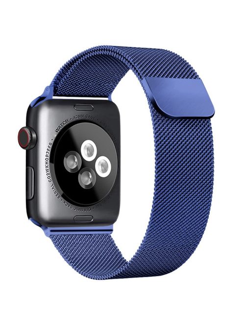 AHASTYLE WG42-1 For Apple Watch 10 46mm / Ultra 2 / Ultra 49mm / 9 8 7 45mm / SE (2023) SE (2022) SE 6 5 4 44mm / 3 2 1 42mm Milanese Wrist Band - Blue