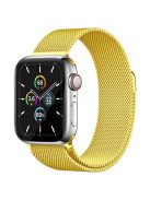 AHASTYLE WG42-1 For Apple Watch 10 46mm / Ultra 2 / Ultra 49mm / 9 8 7 45mm / SE (2023) SE (2022) SE 6 5 4 44mm / 3 2 1 42mm Milanese Wrist Band - Gold