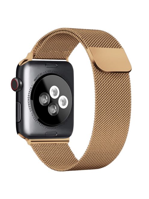 AHASTYLE WG42-1 For Apple Watch 10 46mm / Ultra 2 / Ultra 49mm / 9 8 7 45mm / SE (2023) SE (2022) SE 6 5 4 44mm / 3 2 1 42mm Milanese Wrist Band - Rose Gold