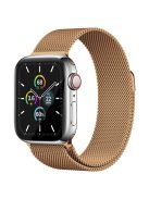 AHASTYLE WG42-1 For Apple Watch 10 46mm / Ultra 2 / Ultra 49mm / 9 8 7 45mm / SE (2023) SE (2022) SE 6 5 4 44mm / 3 2 1 42mm Milanese Wrist Band - Rose Gold