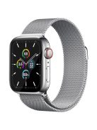 AHASTYLE WG42-1 For Apple Watch 10 46mm / Ultra 2 / Ultra 49mm / 9 8 7 45mm / SE (2023) SE (2022) SE 6 5 4 44mm / 3 2 1 42mm Milanese Wrist Band - Silver