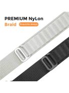 AHASTYLE WG97 Braided Nylon Strap For Apple Watch Series 10 42mm / 9 8 7 41mm / SE (2023) SE (2022) SE 6 5 4 40mm / 3 2 1 38mm - Black