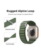 AHASTYLE WG97 Braided Nylon Strap For Apple Watch Series 10 42mm / 9 8 7 41mm / SE (2023) SE (2022) SE 6 5 4 40mm / 3 2 1 38mm - Green